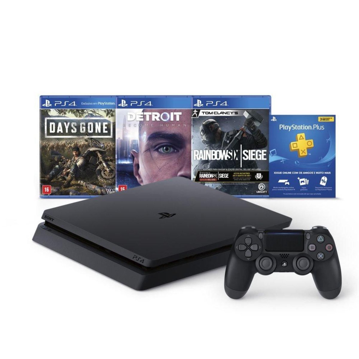 Console Playstation 4 1TB Hits Bundle 5.1 - Days Gone + Detroit