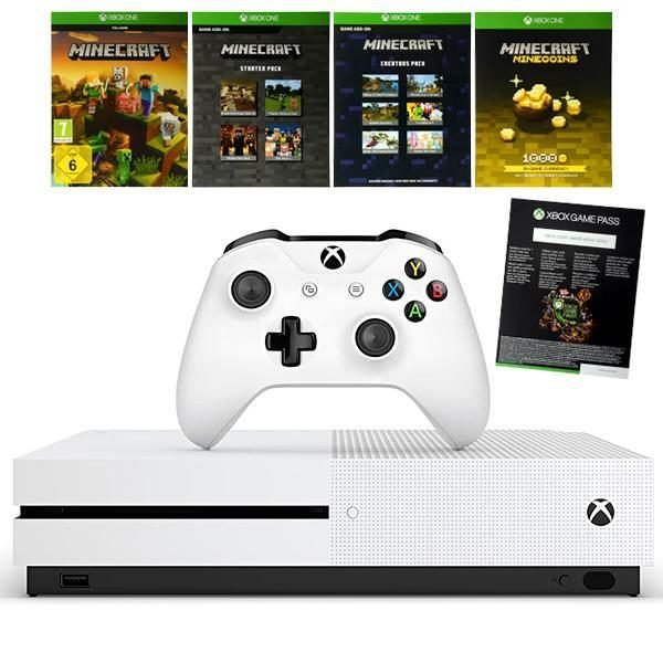 Microsoft Xbox One S 1tb Gaming Console Minecraft Edition With