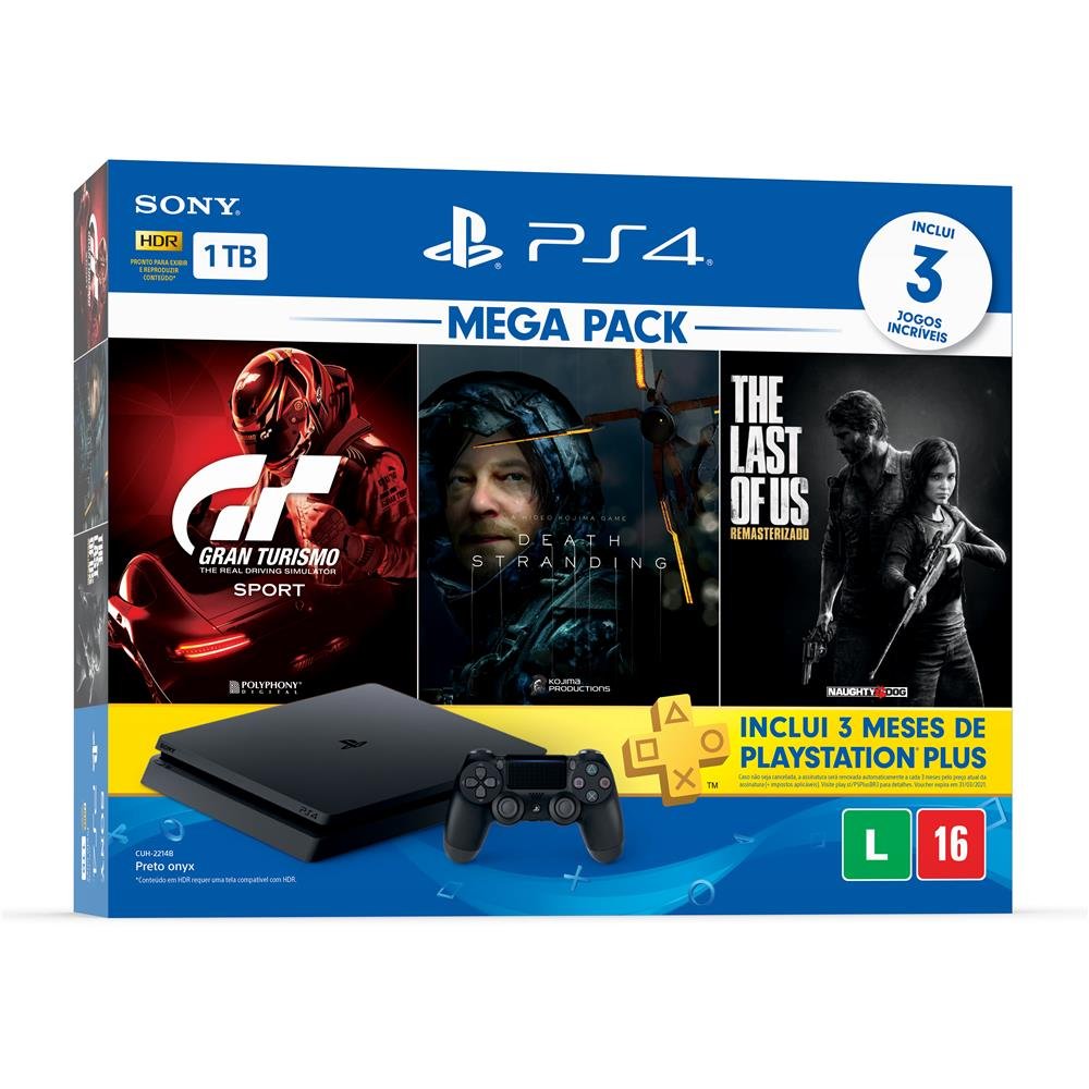 Console - Ps4 Slim 1TB ( USADO ) - Rodrigo Games