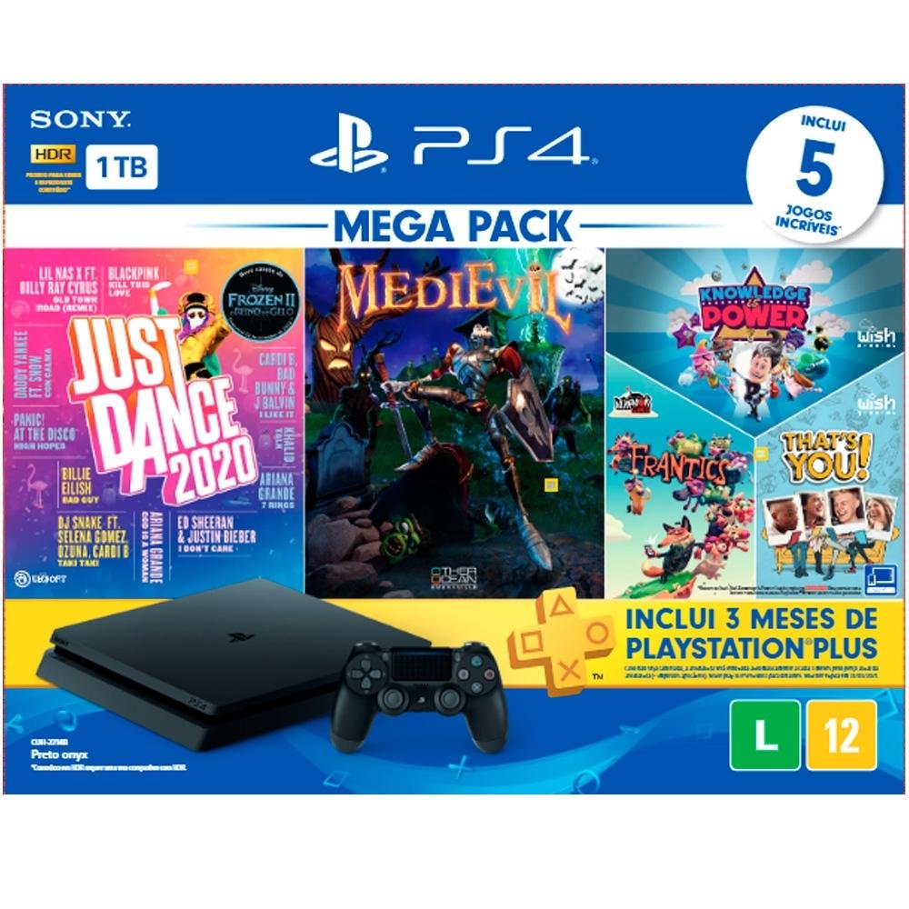 Console PlayStation 4 Mega Pack 17 - Dreams, Spider Man, Second