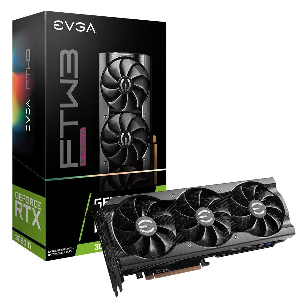 Placa de Vídeo EVGA GeForce RTX 3060 Ti FTW3 ULTRA GAMING 8GB GDDR6 ...
